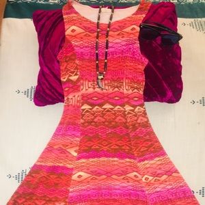 One ❤️ Clothing Juniors S Southwestern print dress